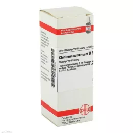 CHININUM SULFURICUM D 6 fortynding, 20 ml