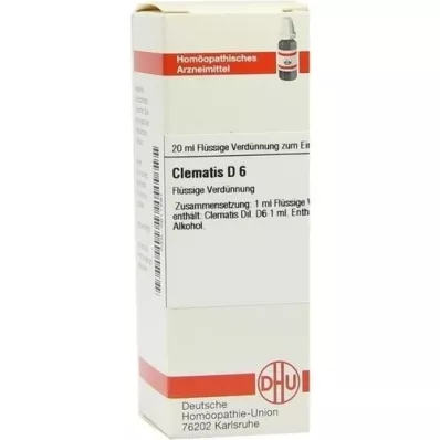 CLEMATIS D 6 fortynding, 20 ml