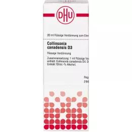 COLLINSONIA CANADENSIS D 3 fortynding, 20 ml