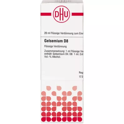 GELSEMIUM D 8 fortynding, 20 ml