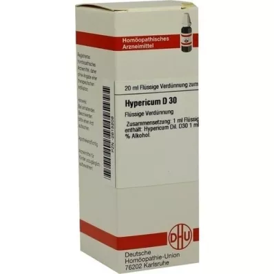 HYPERICUM D 30 fortynding, 20 ml