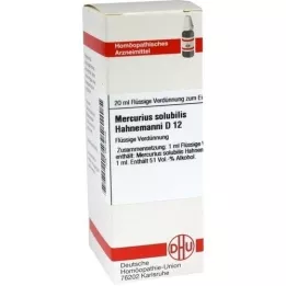 MERCURIUS SOLUBILIS Hahnemanni D 12 fortynding, 20 ml