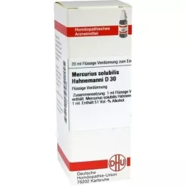 MERCURIUS SOLUBILIS Hahnemanni D 30 fortynding, 20 ml