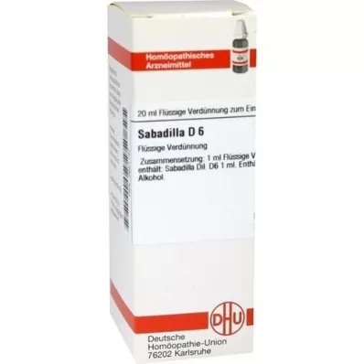 SABADILLA D 6 fortynding, 20 ml
