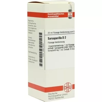 SARSAPARILLA D 2 fortynding, 20 ml