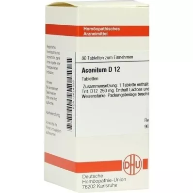 ACONITUM D 12 tabletter, 80 kapsler