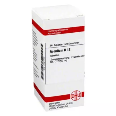 ACONITUM D 12 tabletter, 80 kapsler