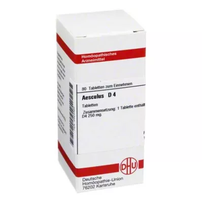 AESCULUS D 4 tabletter, 80 kapsler