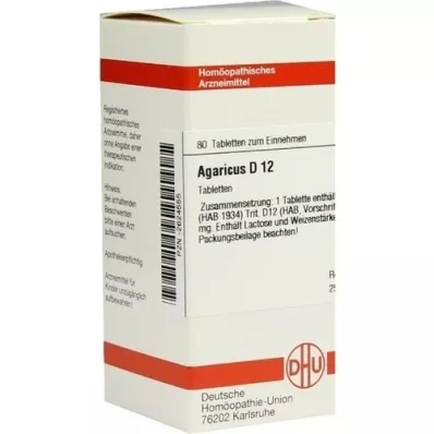 AGARICUS D 12 tabletter, 80 kapsler