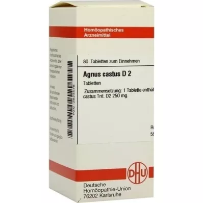 AGNUS CASTUS D 2 tabletter, 80 kapsler