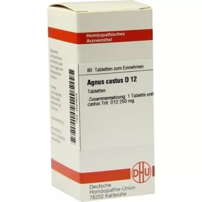 AGNUS CASTUS D 12 tabletter, 80 stk