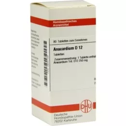 ANACARDIUM D 12 tabletter, 80 kapsler