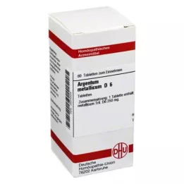 ARGENTUM METALLICUM D 6 tabletter, 80 kapsler