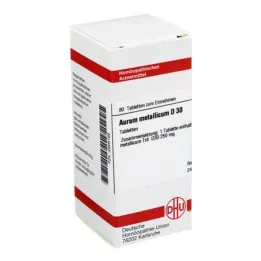 AURUM METALLICUM D 30 tabletter, 80 kapsler