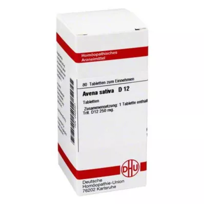 AVENA SATIVA D 12 tabletter, 80 kapsler