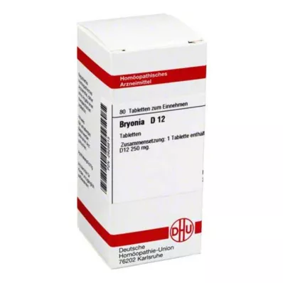 BRYONIA D 12 tabletter, 80 kapsler