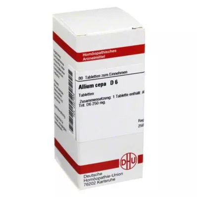 ALLIUM CEPA D 6 tabletter, 80 kapsler