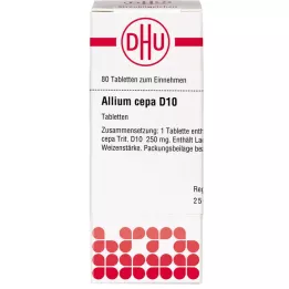 ALLIUM CEPA D 10 tabletter, 80 kapsler