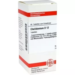 CHELIDONIUM D 12 tabletter, 80 kapsler