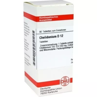 CHELIDONIUM D 12 tabletter, 80 kapsler