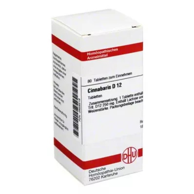 CINNABARIS D 12 tabletter, 80 kapsler CINNABARIS D 12 tabletter, 80 kapsler