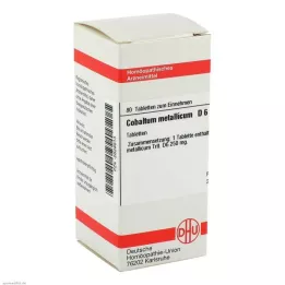 COBALTUM METALLICUM D 6 tabletter, 80 kapsler
