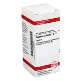 CUPRUM ACETICUM D 12 tabletter, 80 kapsler