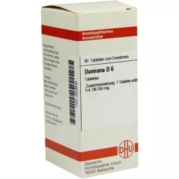 DAMIANA D 6 tabletter, 80 kapsler