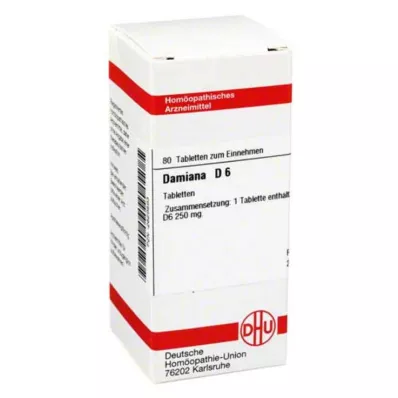 DAMIANA D 6 tabletter, 80 kapsler