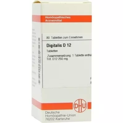 DIGITALIS D 12 tabletter, 80 kapsler