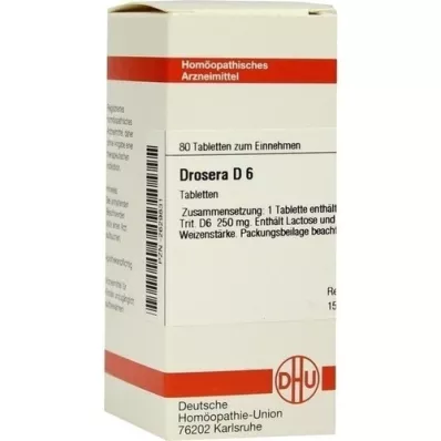DROSERA D 6 tabletter, 80 kapsler