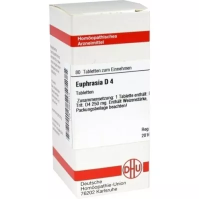EUPHRASIA D 4 tabletter, 80 kapsler