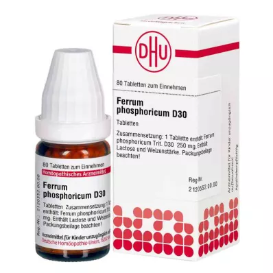 FERRUM PHOSPHORICUM D 30 tabletter, 80 kapsler FERRUM PHOSPHORICUM D 30 tabletter, 80 kapsler