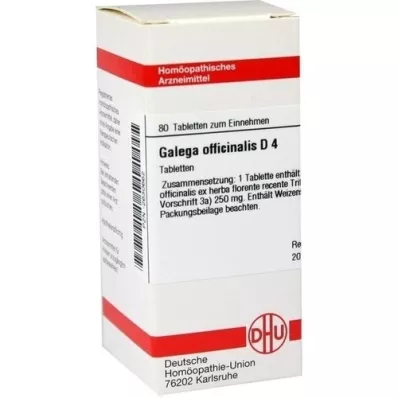 GALEGA officinalis D 4 tabletter, 80 stk