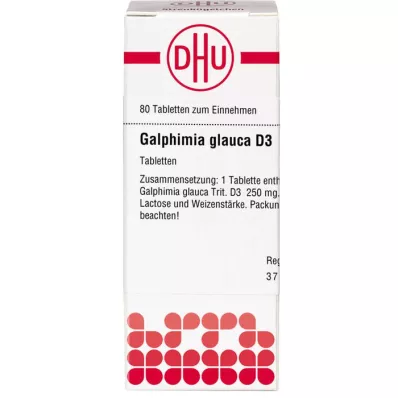 GALPHIMIA GLAUCA D 3-tabletter, 80 kapsler