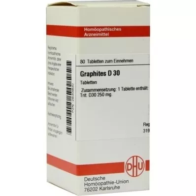 GRAPHITES D 30 Tablete, 80 Capsule