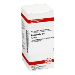 HAMAMELIS D 6 tabletter, 80 kapsler