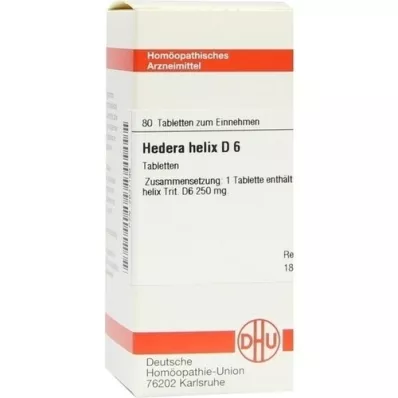HEDERA HELIX D 6 tabletter, 80 kapsler