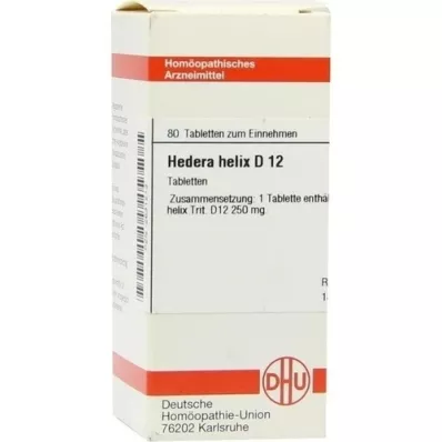 HEDERA HELIX D 12 Tablete, 80 Capsule