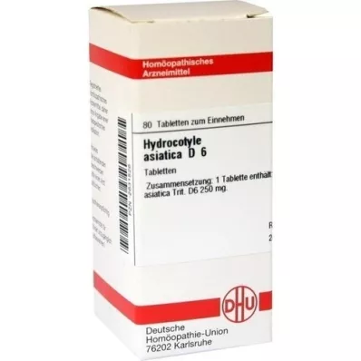 HYDROCOTYLE asiatica D 6 Tabletter, 80 Kapsler