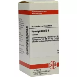 HYOSCYAMUS D 4 tabletter, 80 kapsler