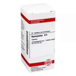 HYOSCYAMUS D 4 tabletter, 80 kapsler