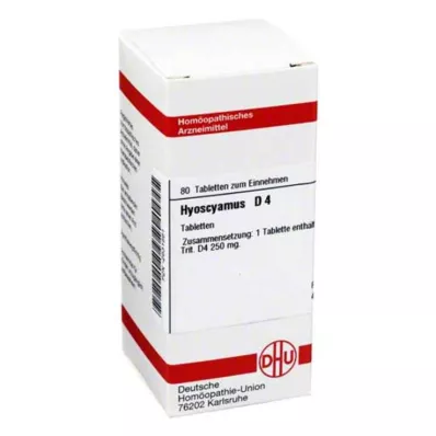 HYOSCYAMUS D 4 tabletter, 80 kapsler