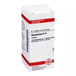 HYOSCYAMUS D 12 tabletter, 80 kapsler