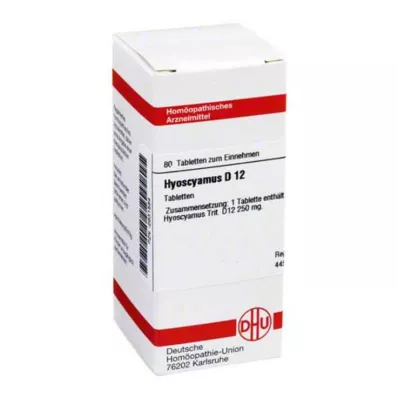 HYOSCYAMUS D 12 tabletter, 80 kapsler