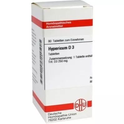 HYPERICUM D 3 Tablete, 80 Capsule