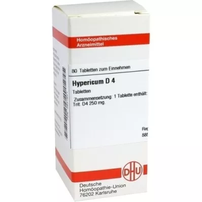 HYPERICUM D 4 tabletter, 80 kapsler