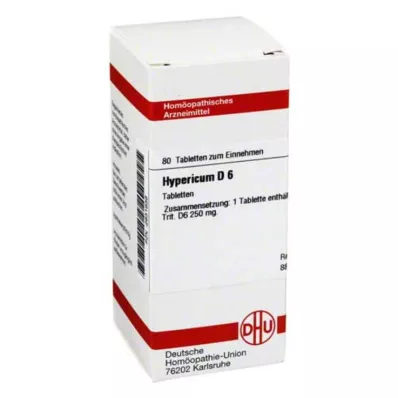 HYPERICUM D 6 tabletter, 80 kapsler