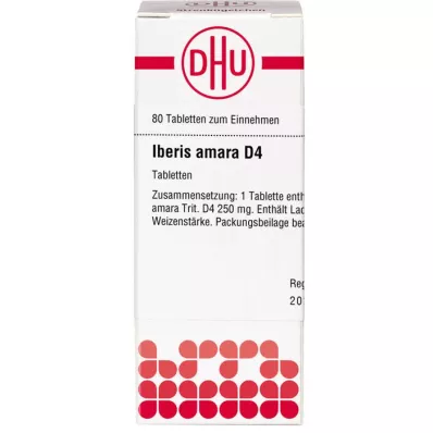 IBERIS AMARA D 4 tabletter, 80 kapsler