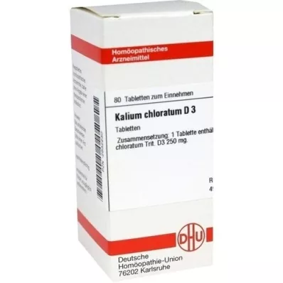 KALIUM CHLORATUM D 3 Tablete, 80 Capsule